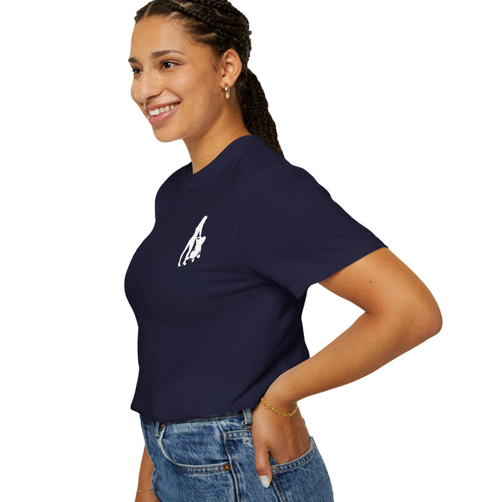 Subtle Hottest Mom Logo Unisex Garment-Dyed T-Shirt