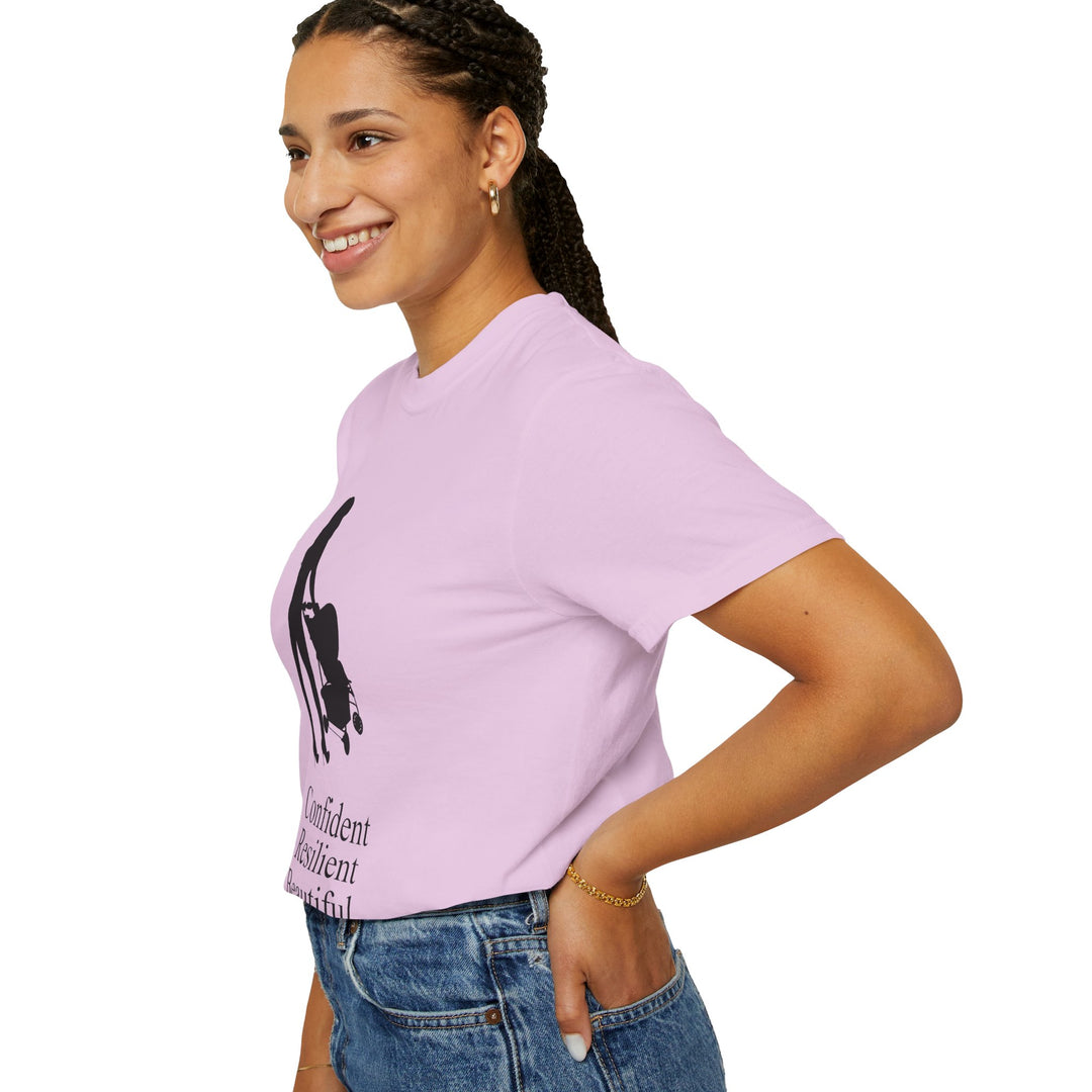 Confident, Resilient, Beautiful T-Shirt | Hottest Mom Logo | Comfort Colors