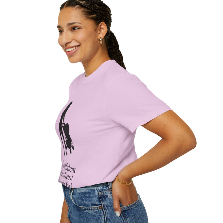 Confident, Resilient, Beautiful T-Shirt | Hottest Mom Logo | Comfort Colors