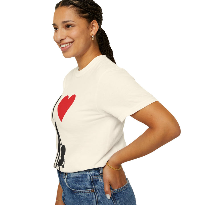 I ❤️ Hottest Mom Unisex Garment-Dyed T-Shirt | Celebrate Love and Empowerment