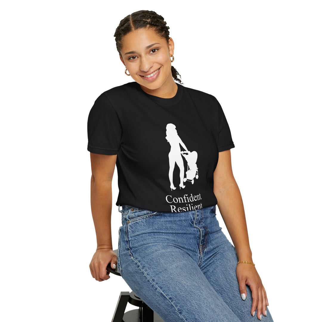 Confident, Resilient, Beautiful T-Shirt | Hottest Mom Logo | Comfort Colors