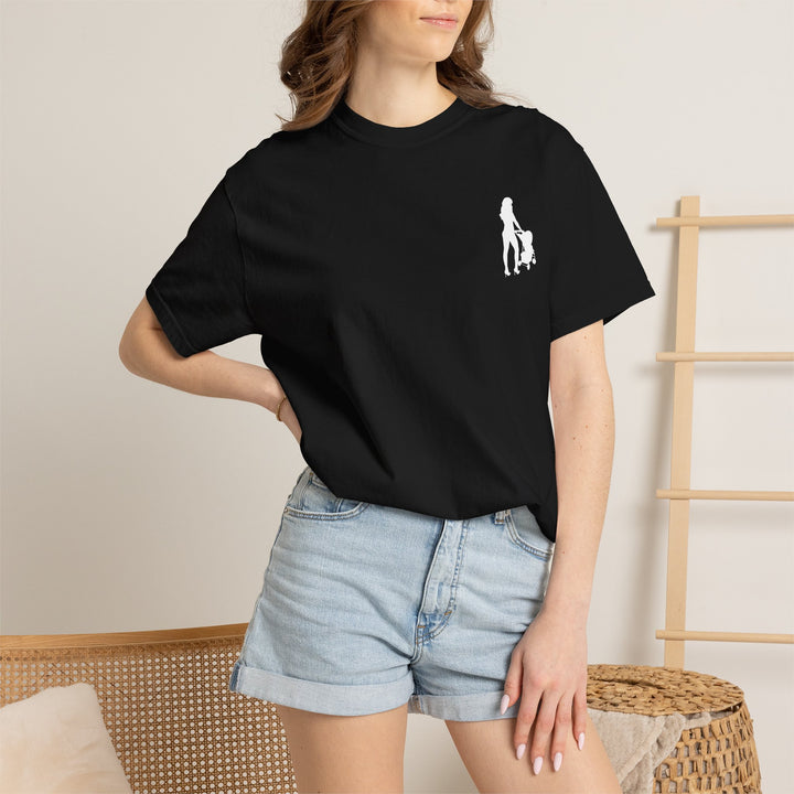 Subtle Hottest Mom Logo Unisex Garment-Dyed T-Shirt