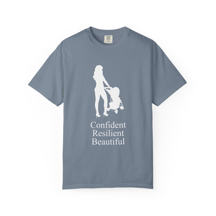 Confident, Resilient, Beautiful T-Shirt | Hottest Mom Logo | Comfort Colors