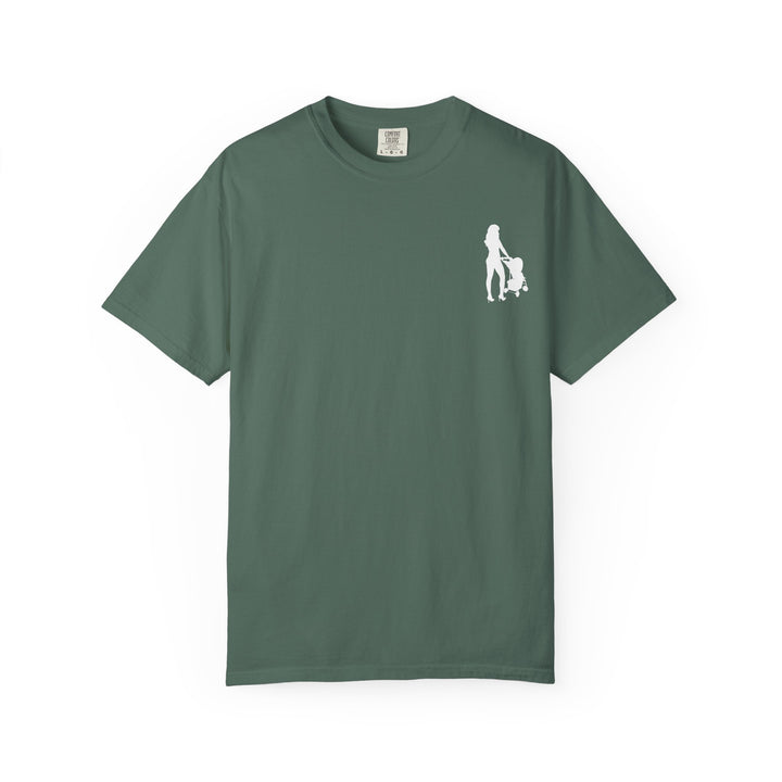 Subtle Hottest Mom Logo Unisex Garment-Dyed T-Shirt