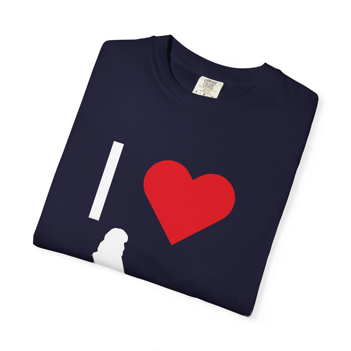 I ❤️ Hottest Mom Unisex Garment-Dyed T-Shirt | Celebrate Love and Empowerment