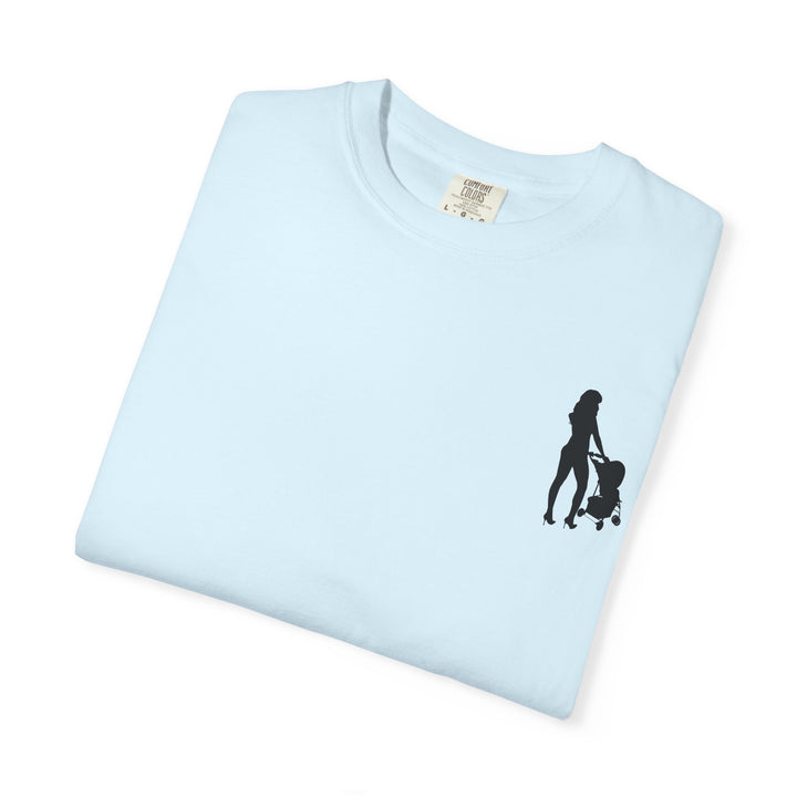 Subtle Hottest Mom Logo Unisex Garment-Dyed T-Shirt