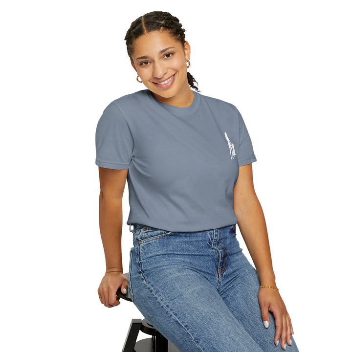Subtle Hottest Mom Logo Unisex Garment-Dyed T-Shirt