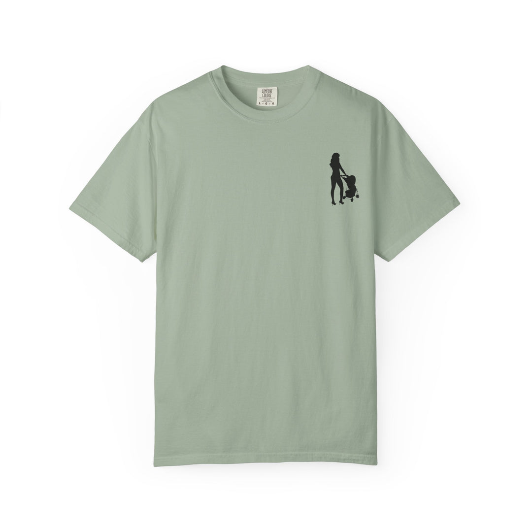 Subtle Hottest Mom Logo Unisex Garment-Dyed T-Shirt
