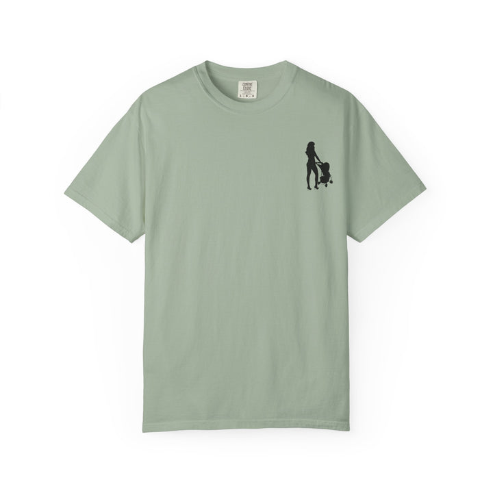 Subtle Hottest Mom Logo Unisex Garment-Dyed T-Shirt