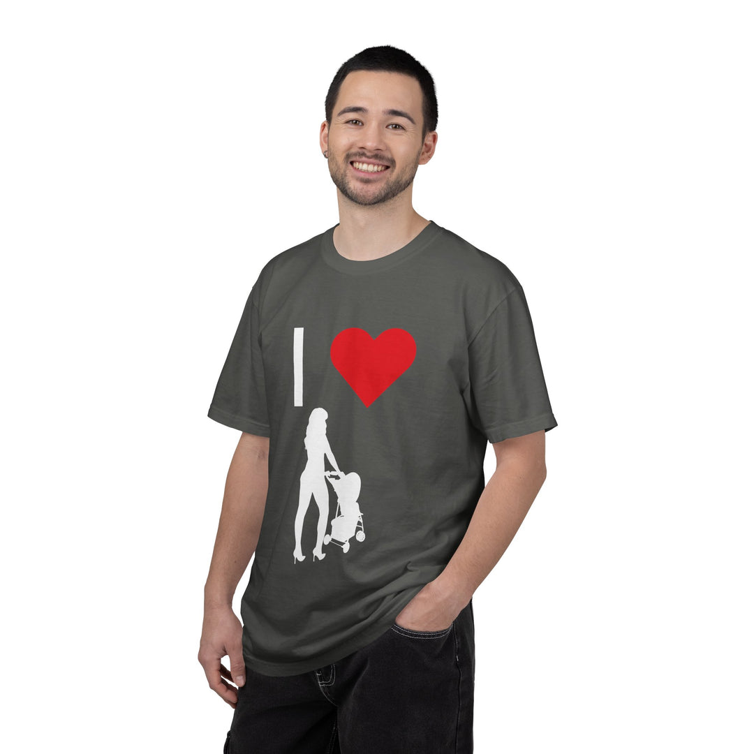 I ❤️ Hottest Mom Unisex Garment-Dyed T-Shirt | Celebrate Love and Empowerment
