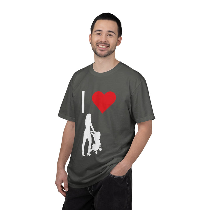 I ❤️ Hottest Mom Unisex Garment-Dyed T-Shirt | Celebrate Love and Empowerment