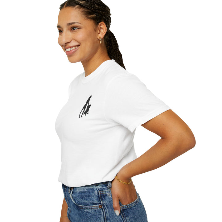 Subtle Hottest Mom Logo Unisex Garment-Dyed T-Shirt