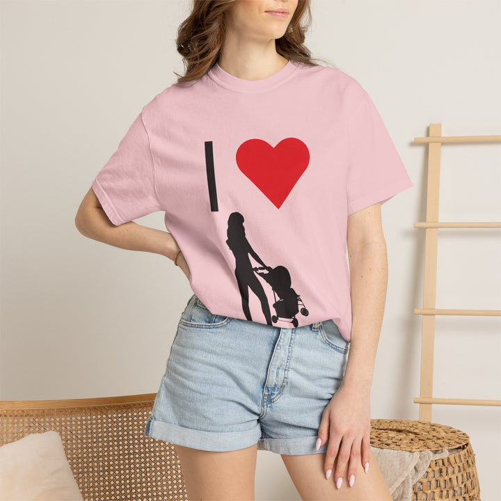 I ❤️ Hottest Mom Unisex Garment-Dyed T-Shirt | Celebrate Love and Empowerment