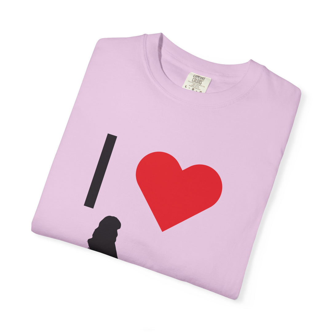 I ❤️ Hottest Mom Unisex Garment-Dyed T-Shirt | Celebrate Love and Empowerment