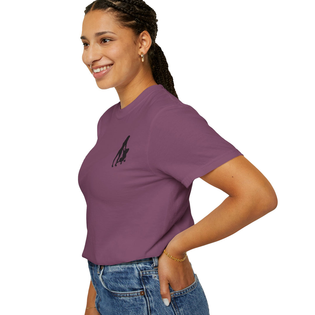Subtle Hottest Mom Logo Unisex Garment-Dyed T-Shirt