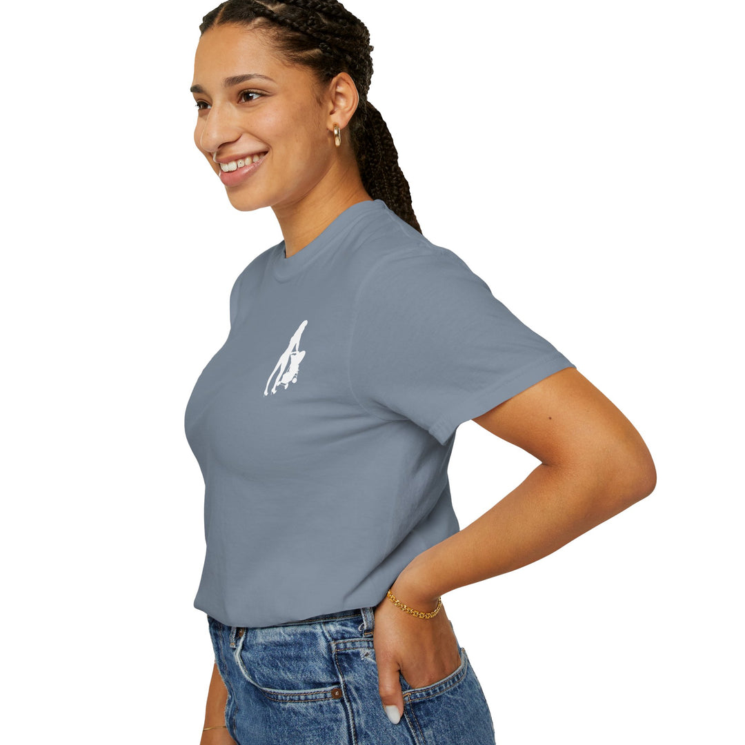 Subtle Hottest Mom Logo Unisex Garment-Dyed T-Shirt