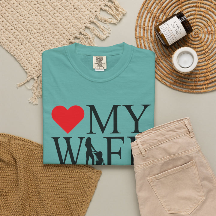 ❤️ My Wife Unisex Garment-Dyed T-Shirt