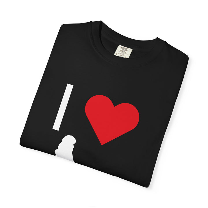 I ❤️ Hottest Mom Unisex Garment-Dyed T-Shirt | Celebrate Love and Empowerment