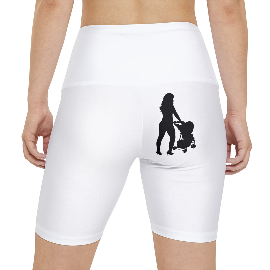 Empowerment Workout Shorts | Confident, Resilient, Beautiful (WHITE)