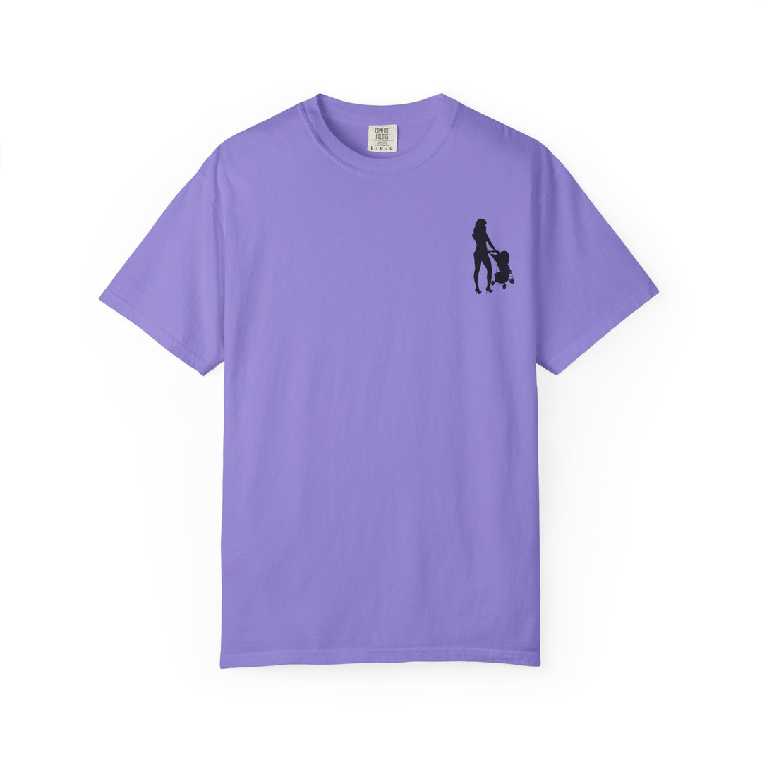 Subtle Hottest Mom Logo Unisex Garment-Dyed T-Shirt