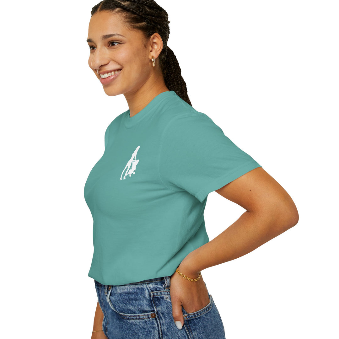 Subtle Hottest Mom Logo Unisex Garment-Dyed T-Shirt