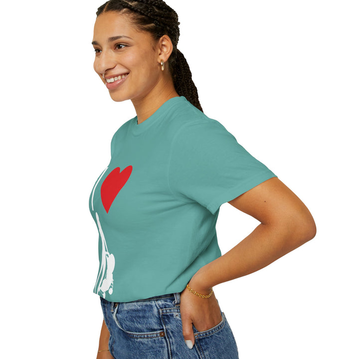 I ❤️ Hottest Mom Unisex Garment-Dyed T-Shirt | Celebrate Love and Empowerment