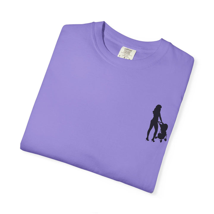 Subtle Hottest Mom Logo Unisex Garment-Dyed T-Shirt
