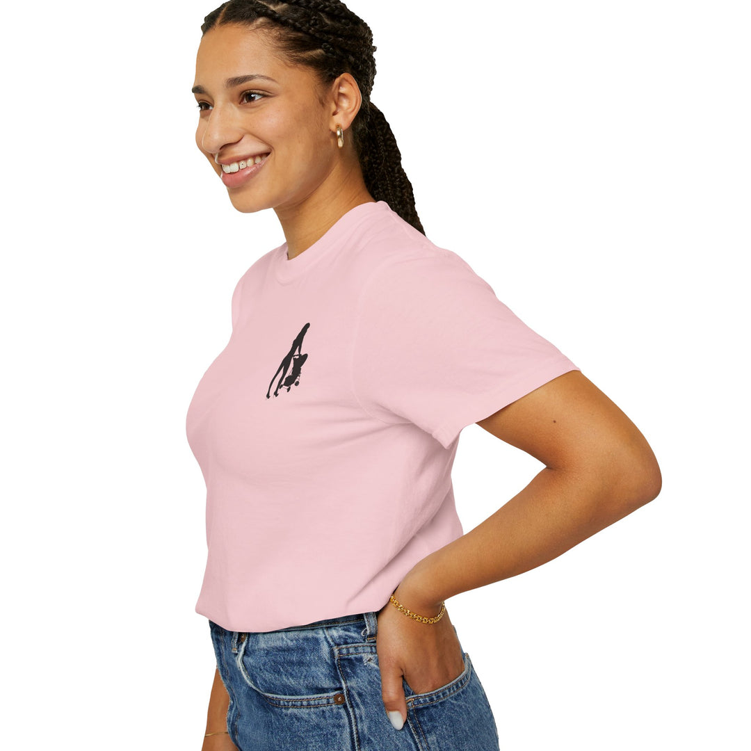 Subtle Hottest Mom Logo Unisex Garment-Dyed T-Shirt