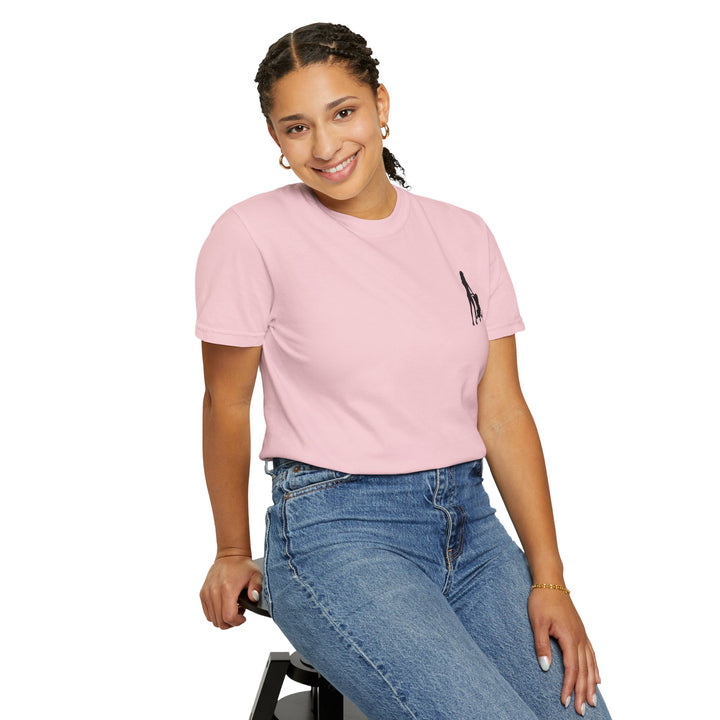 Subtle Hottest Mom Logo Unisex Garment-Dyed T-Shirt
