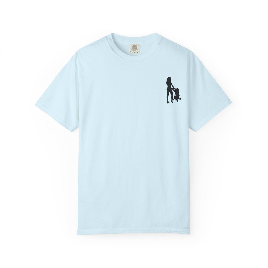 Subtle Hottest Mom Logo Unisex Garment-Dyed T-Shirt