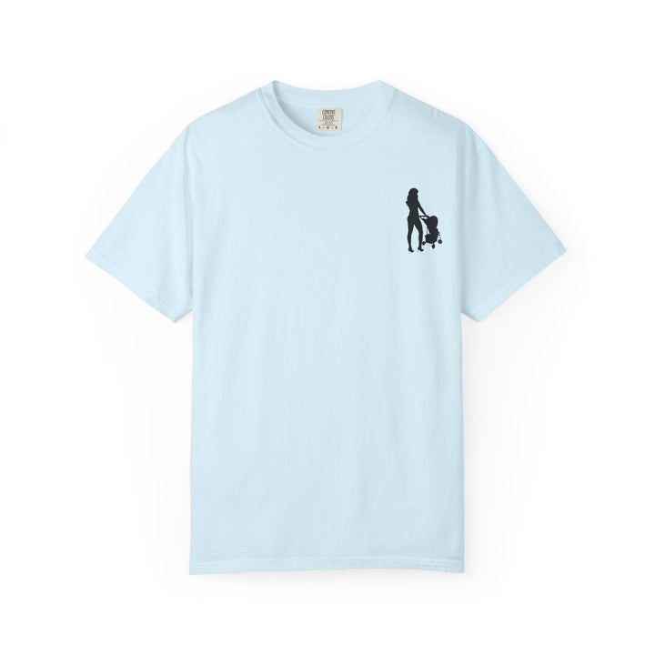 Subtle Hottest Mom Logo Unisex Garment-Dyed T-Shirt