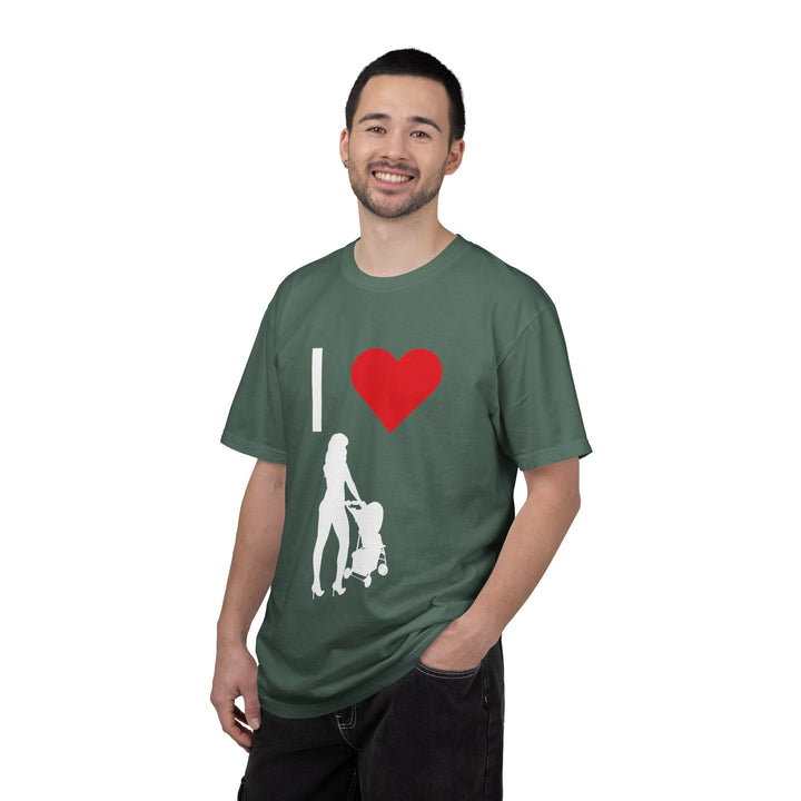 I ❤️ Hottest Mom Unisex Garment-Dyed T-Shirt | Celebrate Love and Empowerment