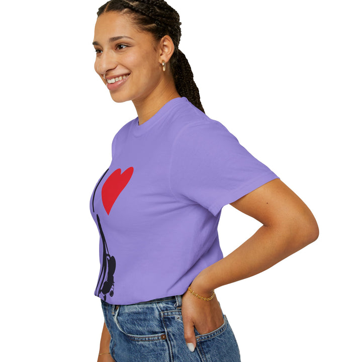 I ❤️ Hottest Mom Unisex Garment-Dyed T-Shirt | Celebrate Love and Empowerment