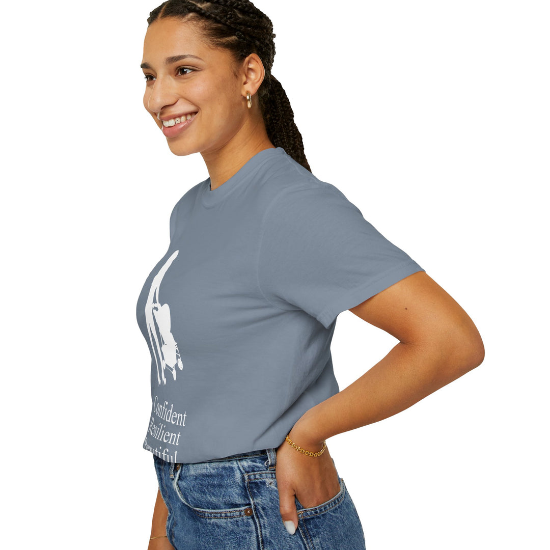 Confident, Resilient, Beautiful T-Shirt | Hottest Mom Logo | Comfort Colors