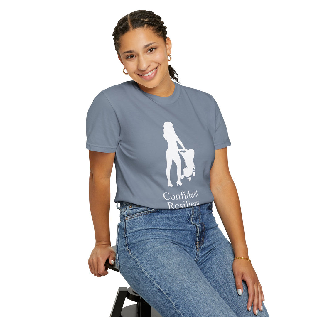 Confident, Resilient, Beautiful T-Shirt | Hottest Mom Logo | Comfort Colors