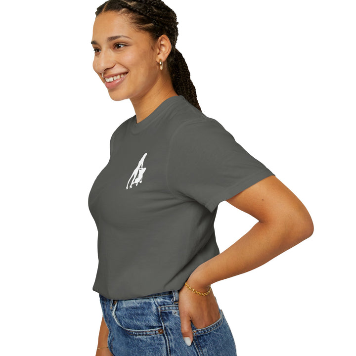 Subtle Hottest Mom Logo Unisex Garment-Dyed T-Shirt