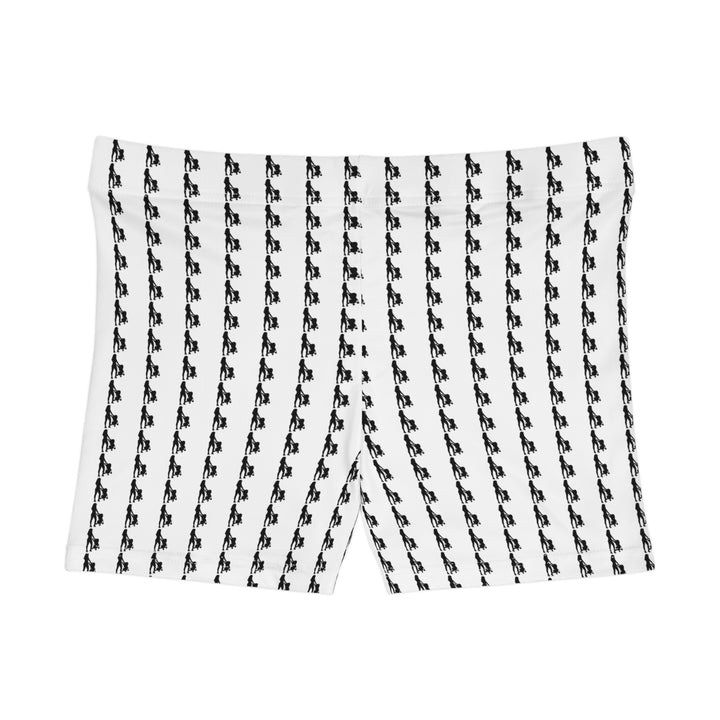 Chic Women's Graphic Shorts (WHITE)